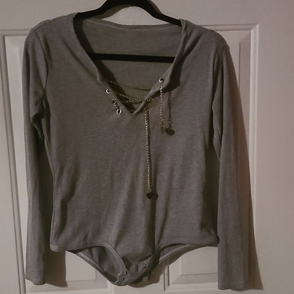 Grey bodysuit